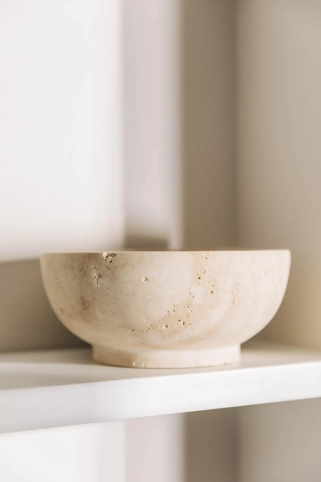 Travertine Marble Bowl: Decorative Curved Bowl, 6 inch | Etsy (US)