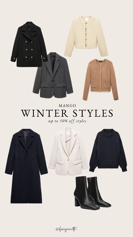 Up to 50% off mango styles! 