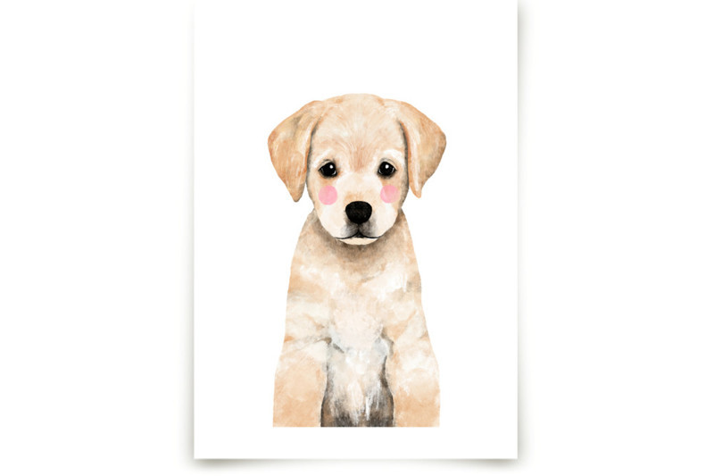 Baby Labrador Open Edition Children's Art Print | Minted