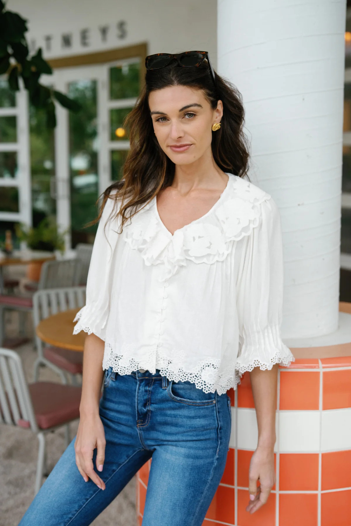 Fate Embroidered Lace Top | Social Threads