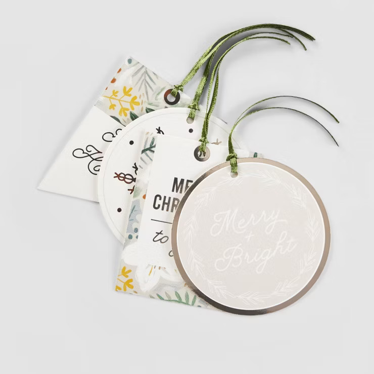 16ct Christmas Script/Snowflake Gift Tag - Wondershop™ | Target