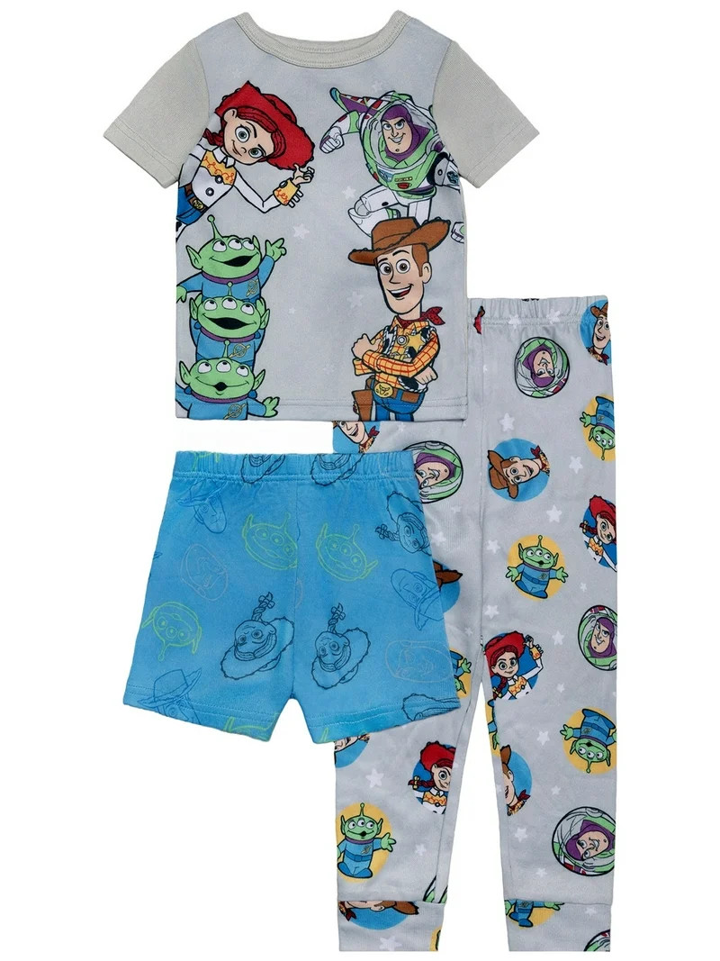 Character Toddler Top, Pants and Shorts Pajama Set, 3-Piece, Sizes 12M-5T | Walmart (US)