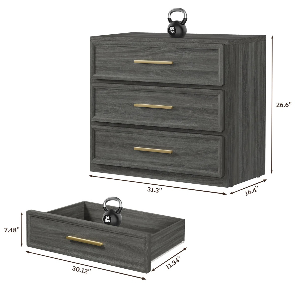 Accent 3 - Drawer Nightstand | Wayfair North America