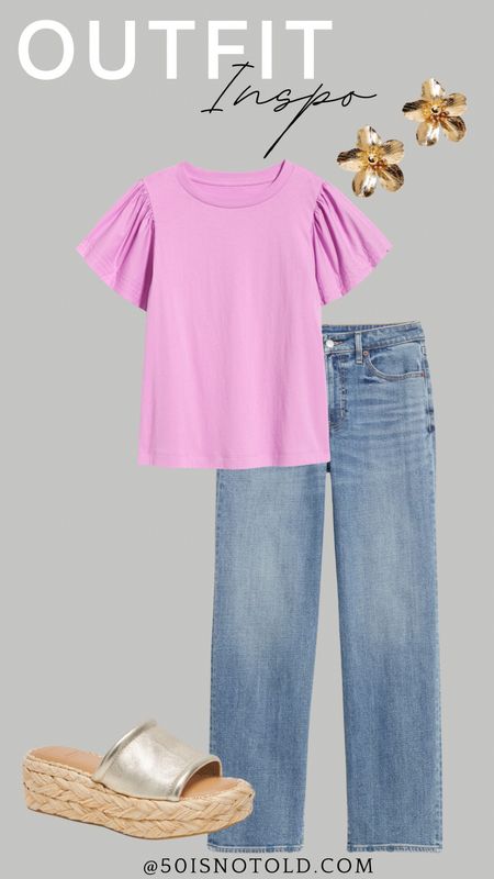 Spring Outfit Idea | Casual Jeans | Platform Sandals | Womens Summer Outfit | Teacher Style 

#LTKshoecrush #LTKstyletip #LTKworkwear