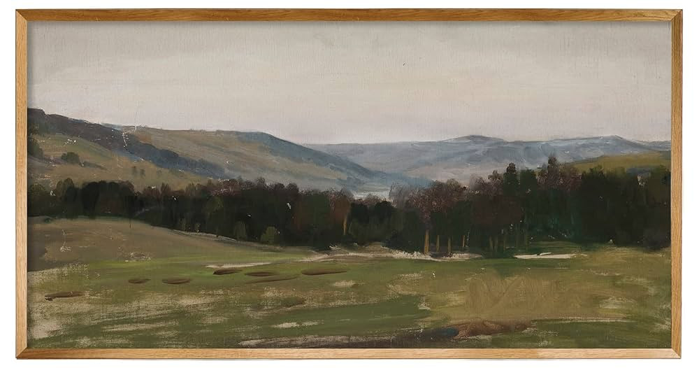 Unframed Rolled Vintage Farmhouse French Country Bedroom Wall Decor Above Bed - 10x20" - Panorami... | Amazon (US)