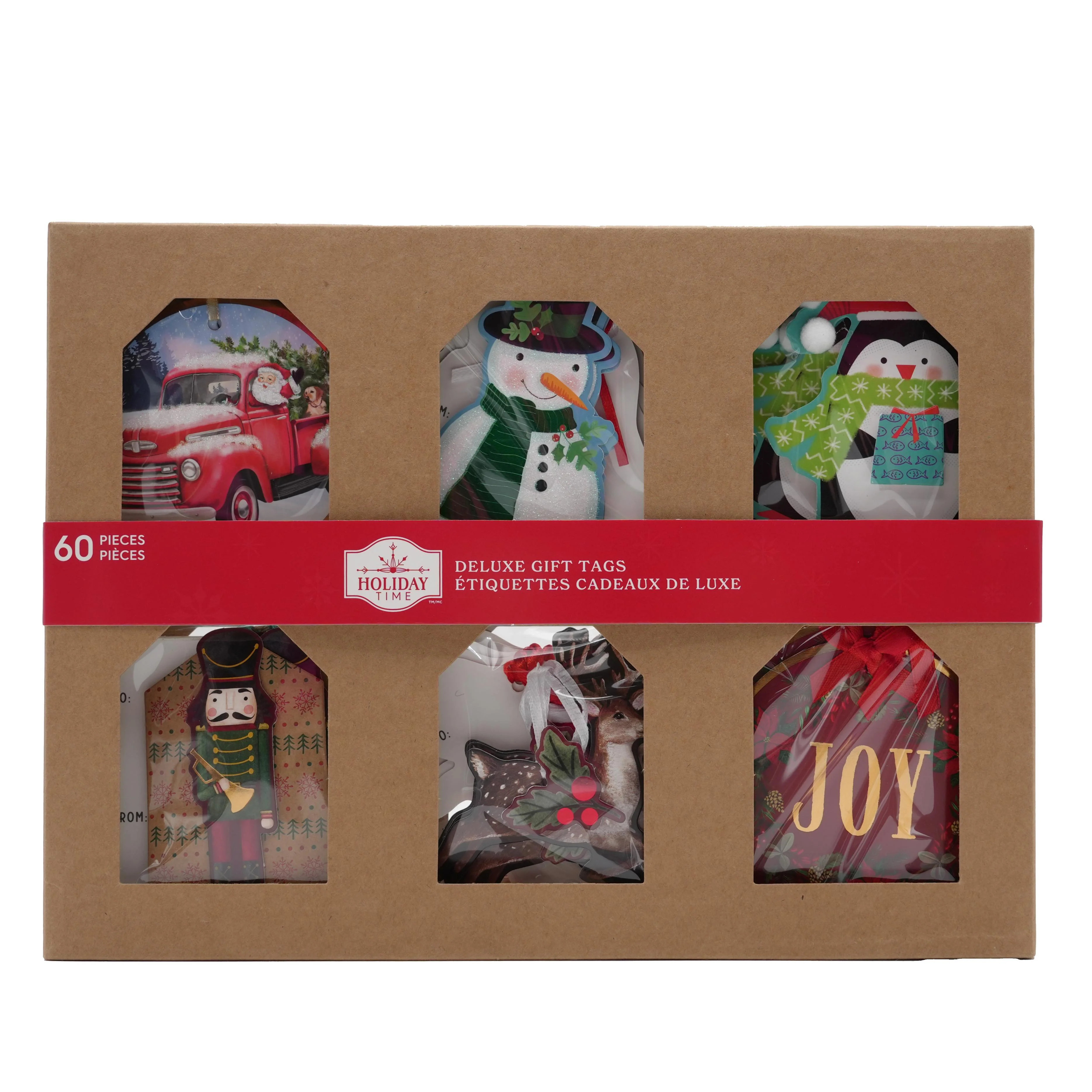 Handmade Holiday Pre-Strung Deluxe Multi-Color Paper Gift Tags, 60 Pcs by Holiday Time, 60 Multi-... | Walmart (CA)