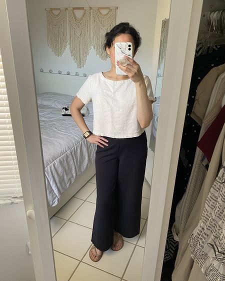 Linen set: small (Apricot) // wide leg pants: xs 

Casual outfit, comfy, minimal, streetwear, spring, summer, ootd, petite, Amazon finds, Target finds 

#LTKWorkwear #LTKStyleTip #LTKFindsUnder100