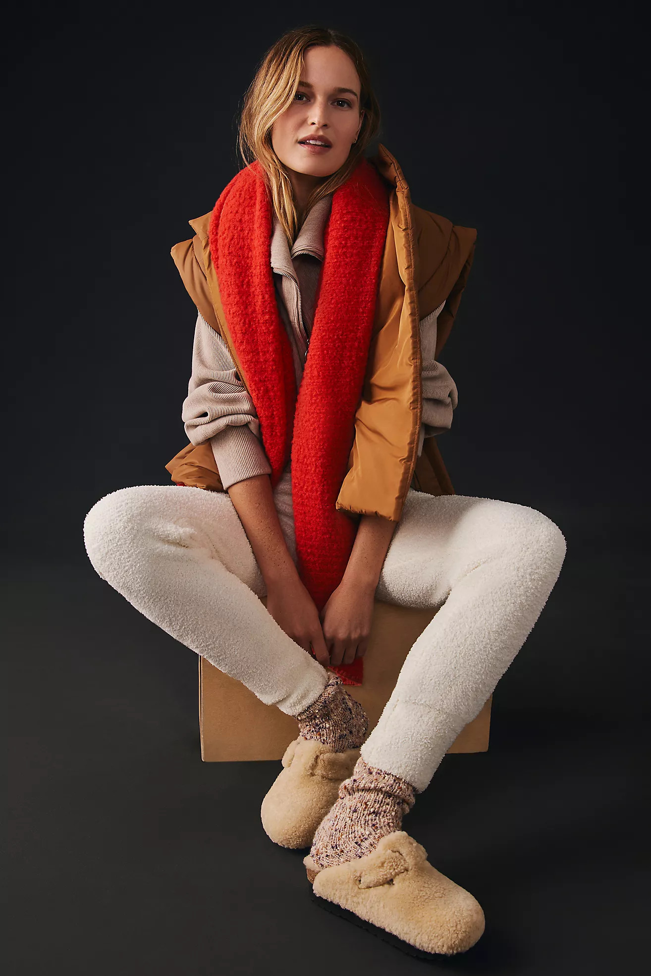 Birkenstock Boston Shearling Flats | Anthropologie (US)