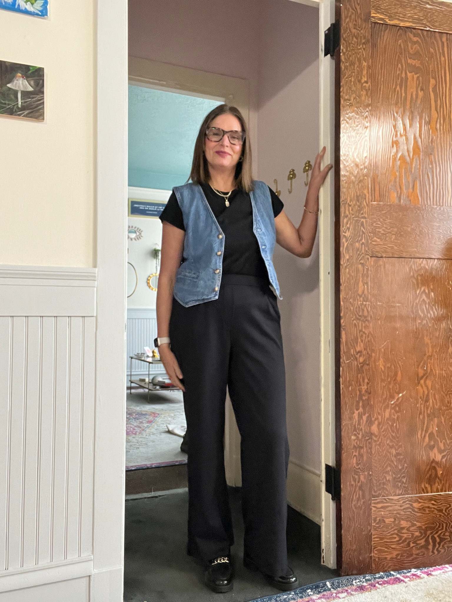 Denim vest looks for fall 

#LTKMidsize #LTKSeasonal #LTKOver40