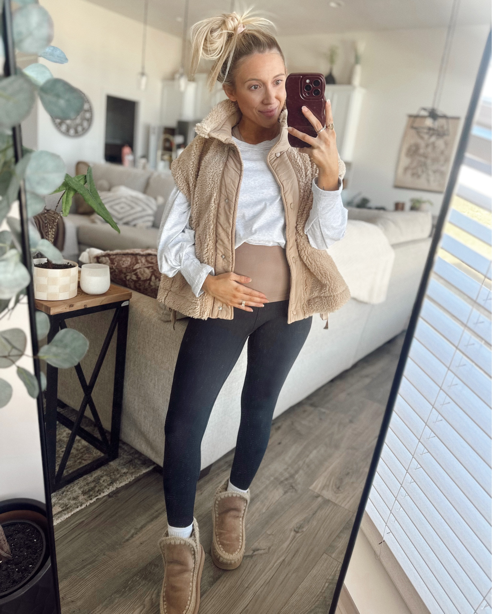 Cutie bump friendly running errands ootd | gym fit I tossed on my sneakers inbetweenin between running errands to make this outfit work for my gym fit to get a workout in today! Loving this longer tank from freepeople a lot of my normal tanks don’t work right now with a bump 🤰🏼😂✨ I love this layering shirt from freepeople movement as well! So cute and comfy! Size XS IN TANK + TOP! I’ll be living in this vest all fall and winter! ❄️🙌🏻



#LTKPetite #LTKBump #LTKActive