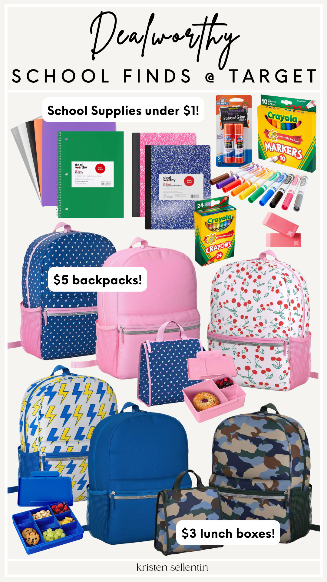 NEW! Dealworthy School Supplies @ Target!

#schoolsupplies

#LTKmomlife #LTKSeasonal #LTKKids