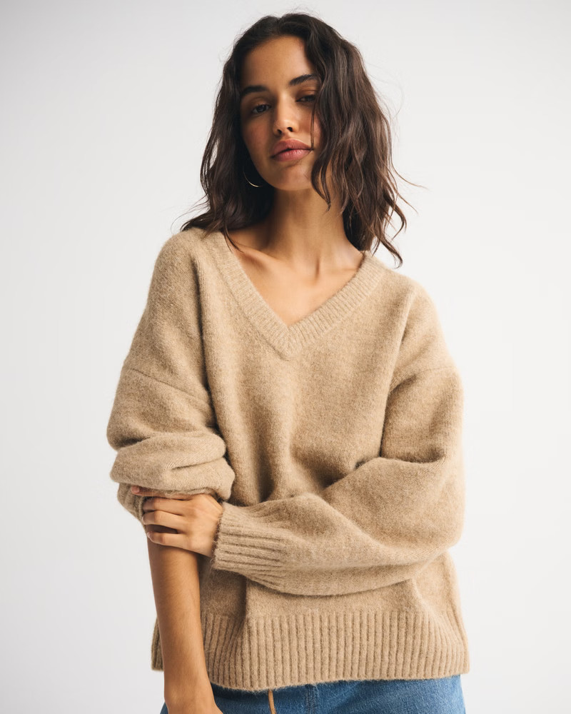 Women's Dad V-Neck Sweater | Women's New Arrivals | Abercrombie.com | Abercrombie & Fitch (US)