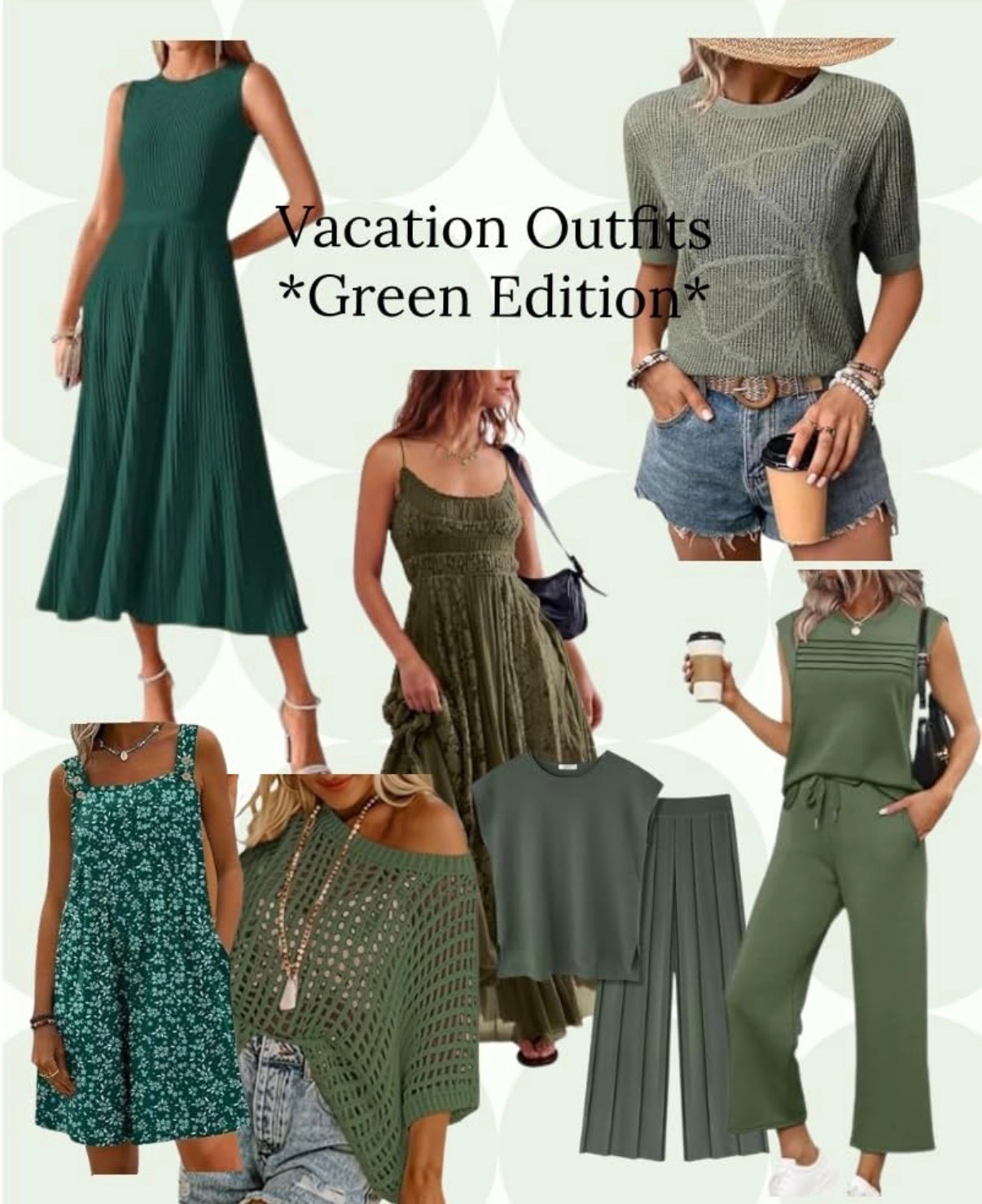 Amazon Vacation Outfits - Green Edition

#LTKootd #LTKTravel #LTKMidsize