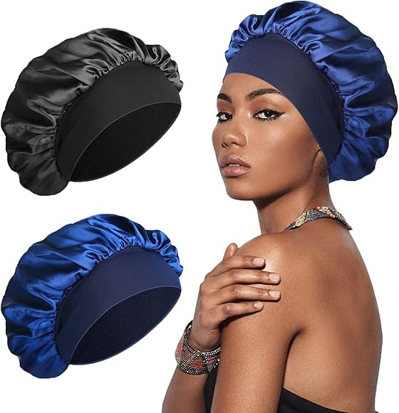 SWEET VIEW Silk Bonnet Satin Bonnet, Silk Hair Wrap for Sleeping, Soft and Comfortable Silk Sleep... | Amazon (CA)