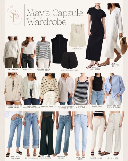 May’s capsule wardrobe
Spring outfits 
Summer outfits 
Denim for spring and summer 

#LTKOver40