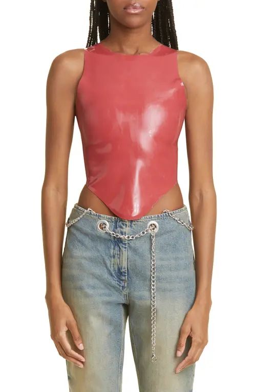 Miaou Jinx Latex Tank in Red Dahlia at Nordstrom, Size Small | Nordstrom