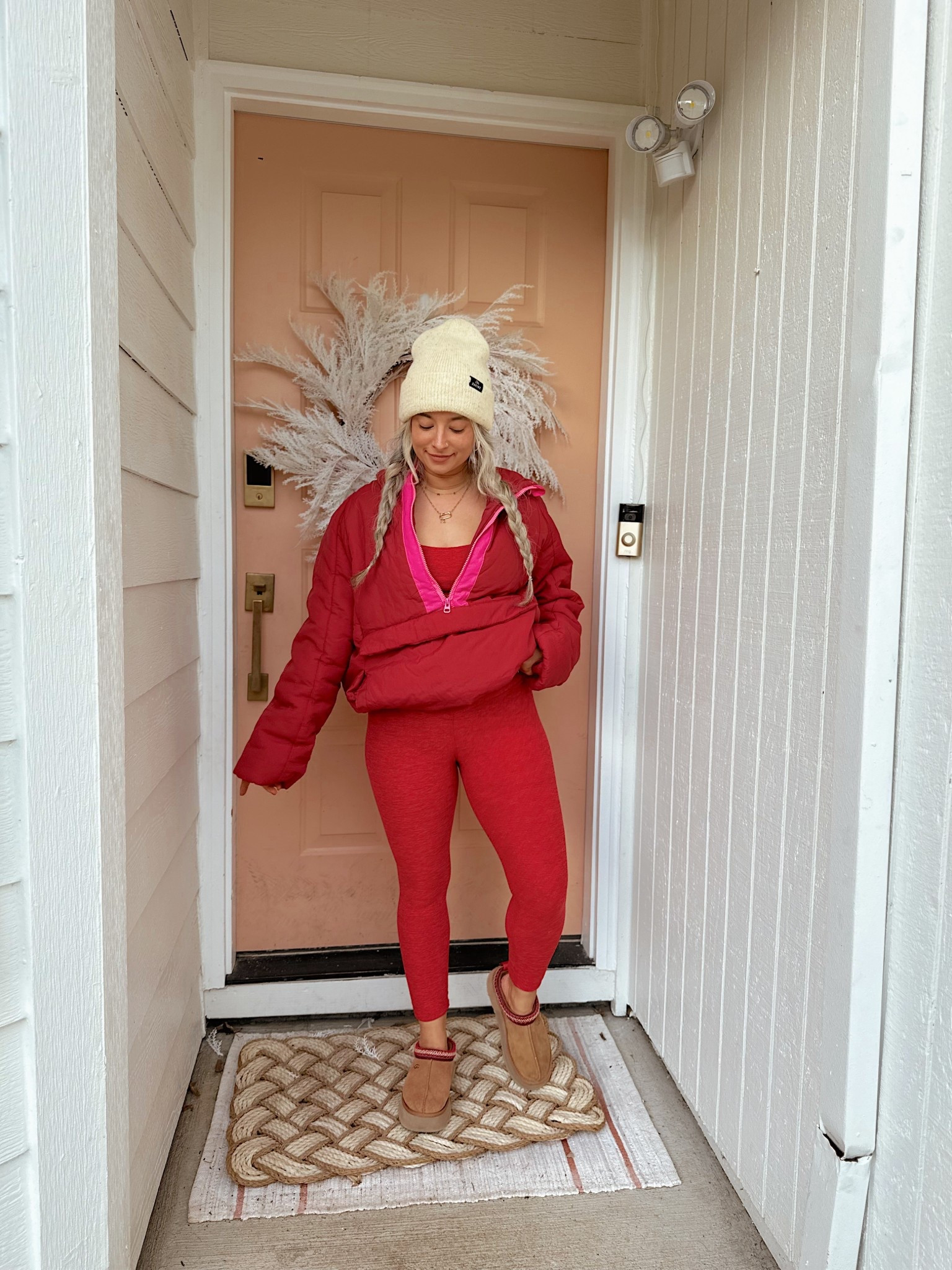 Red workout set. Athleisure outfit. 

Size small leggings
Size small sports bra 

#LTKValentine #LTKActive #LTKSaleAlert