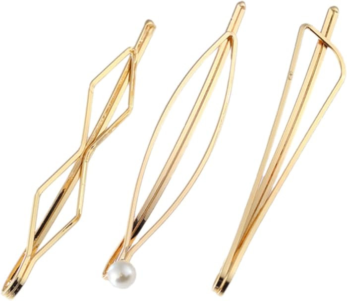 6pcs Small Barrettes Fine Hair Women Girls Hairstyle Geometric Hairpin Pearl Hair Clamps for Wome... | Amazon (US)