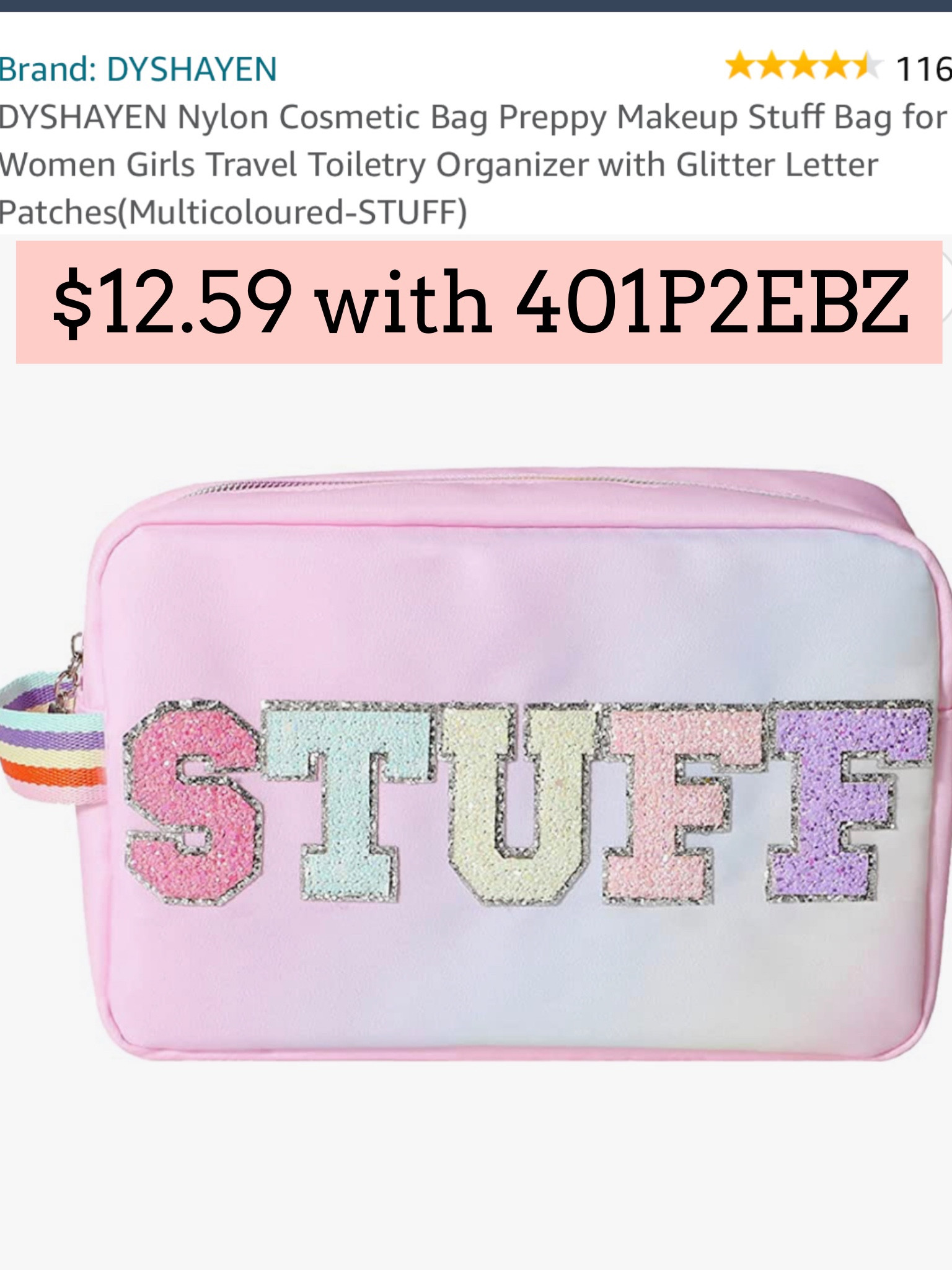 Makeup bag 

#LTKsalealert #LTKitbag #LTKunder50