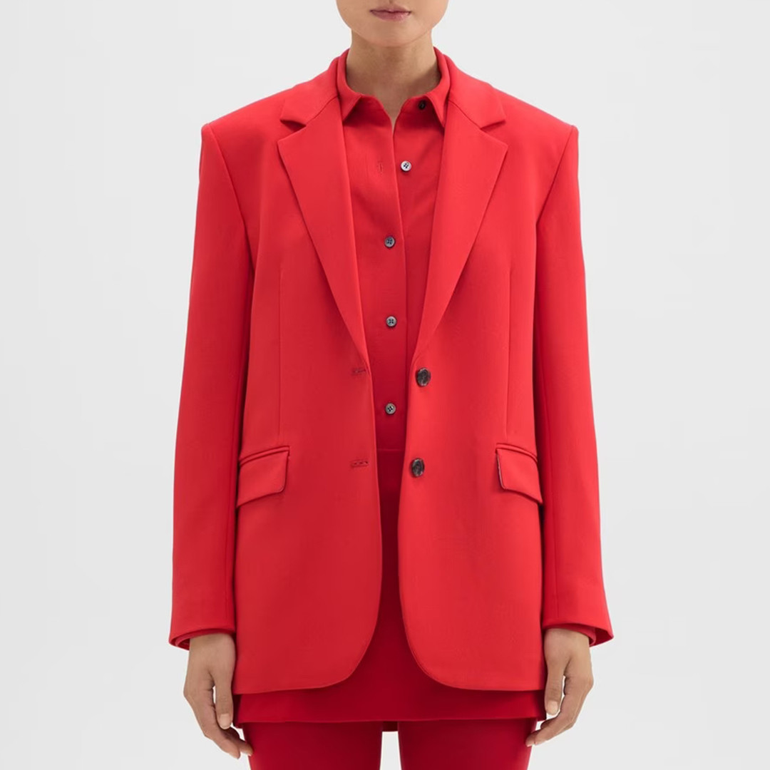Red Slim Tailor Blazer | BrandAlley