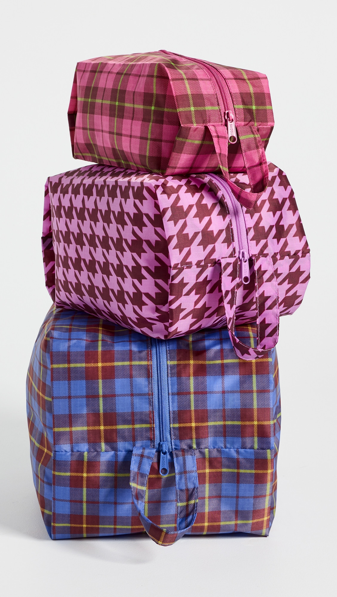 BAGGU 3D Zip Set Check Mix One Size | Shopbop