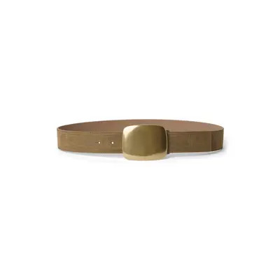 B-Low the Belt Leighton Croc Embossed Leather Belt in Dk. Moss Brass at Nordstrom, Size Large | Nordstrom
