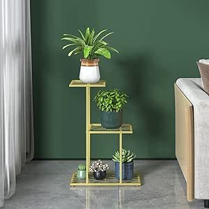 Easoger Plant Stand Rack 3 Tier, Metal Plant Stands for Flower Pot, Heavy Duty Potted Holder for ... | Amazon (US)