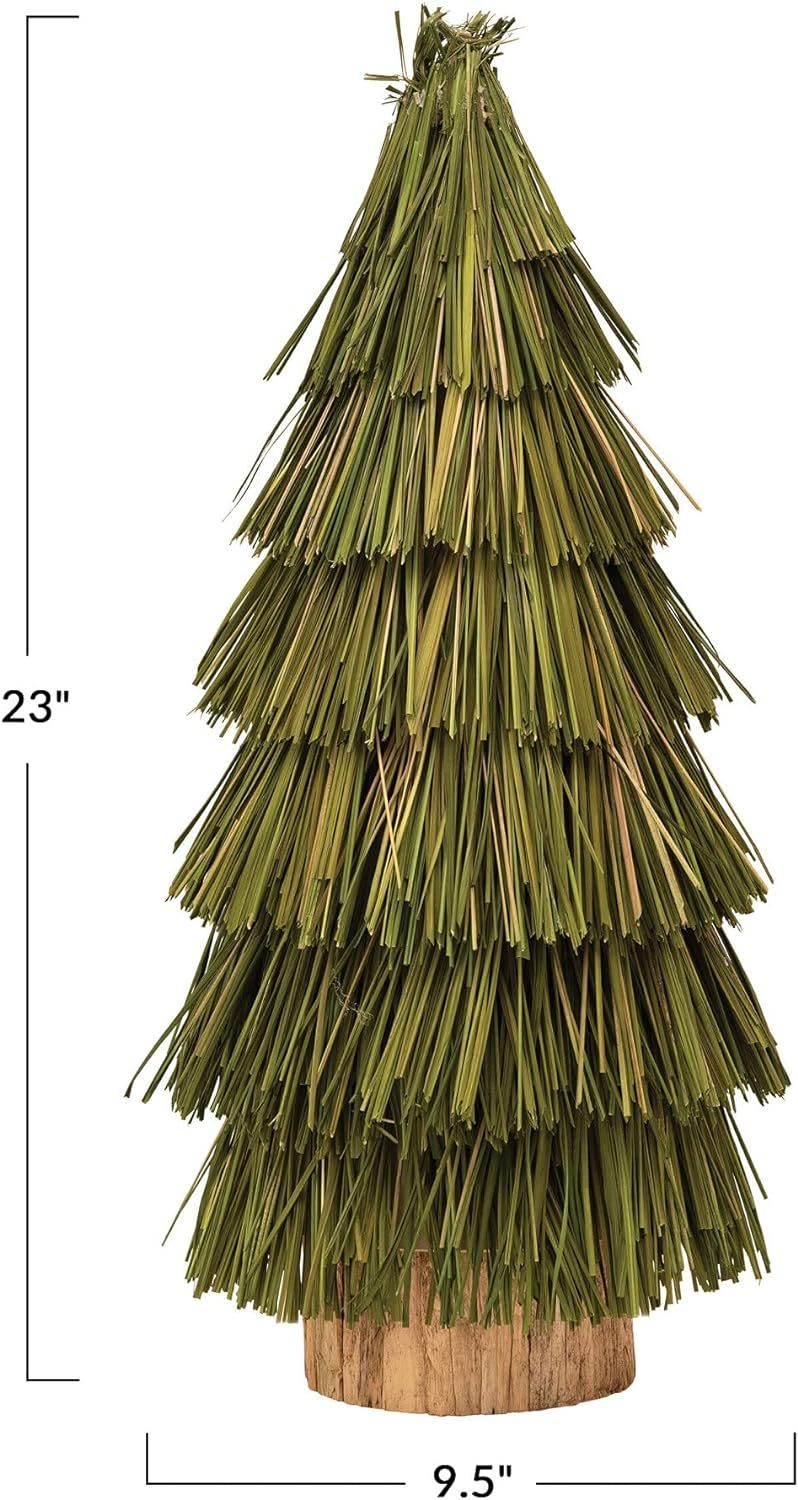 Creative Co-Op Hand-Woven Grass, Green Decorative Tree | Amazon (US)
