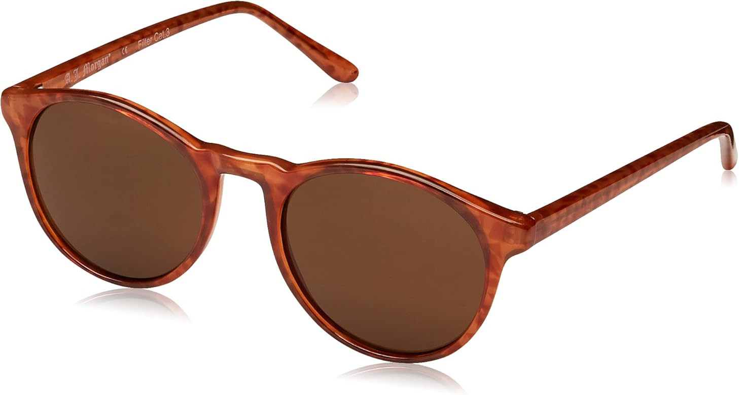 Amazon.com: A.J. Morgan unisex adult Grad School Sunglasses, Light Tortoise, 48 mm US: Clothing | Amazon (US)