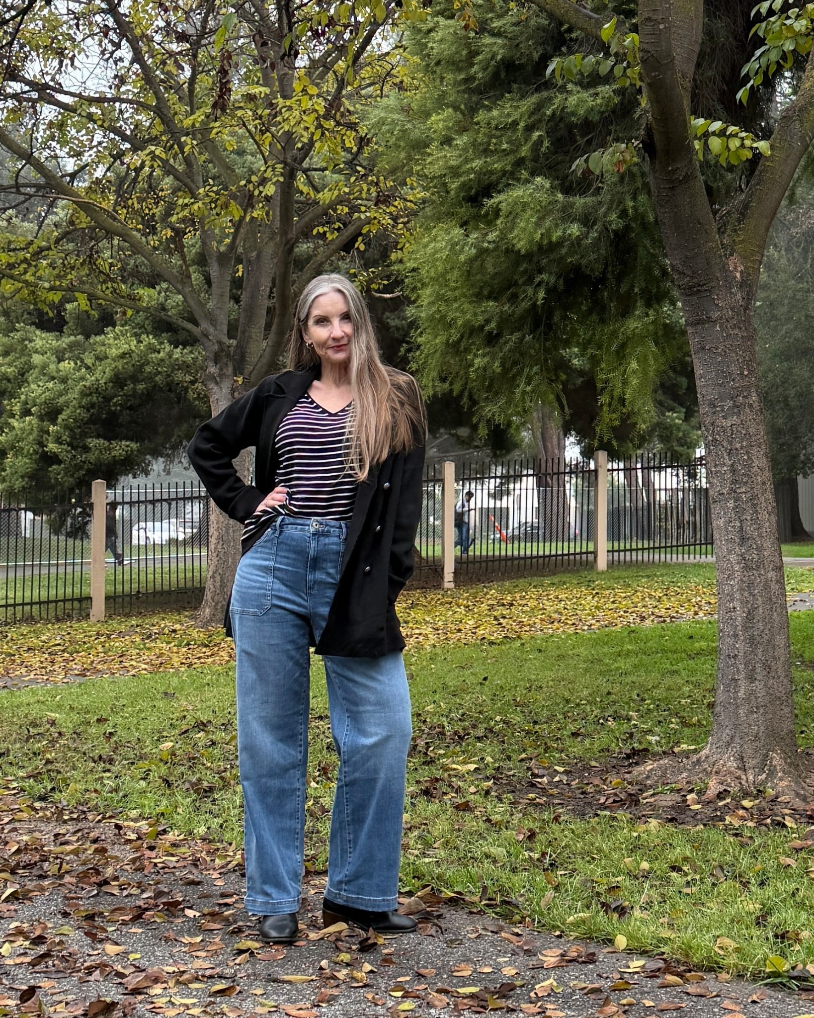 Heading into spring outfit … #curvyjeans #stripes #comfortableboots #springootd #styleover50 #seniorstyle

#LTKootd #LTKOver40 #LTKMidsize