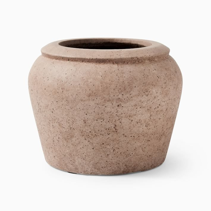 Colin King Washed Ficonstone Planters | West Elm (US)