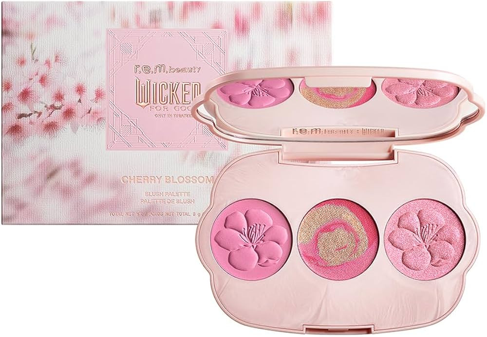 r.e.m. beauty Wicked: For Good | Cherry Blossom Blush Palette | Blendable, Creamy Formula Blurs a... | Amazon (US)