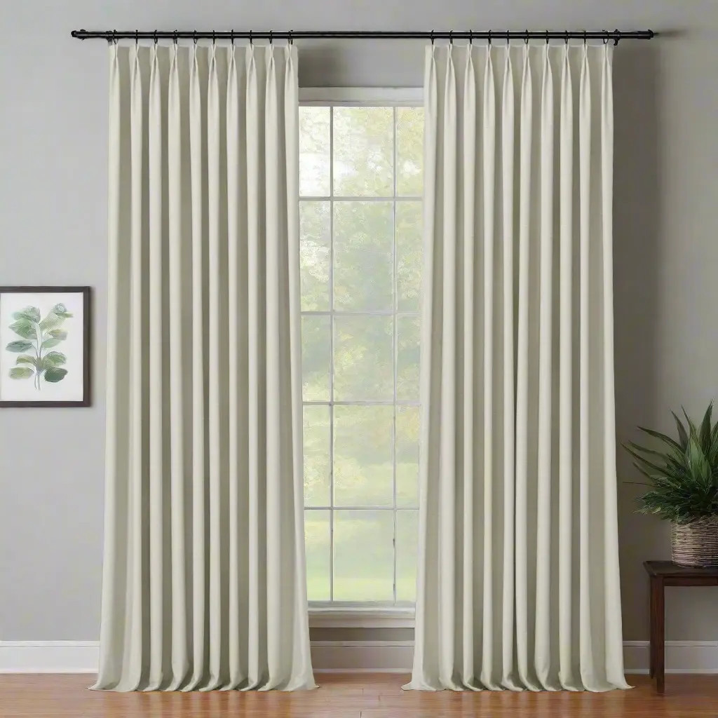 Lydia Swallow Jacquard Curtain Pleated - Parchment D208-6 | TWOPAGES