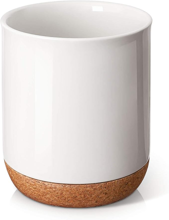 DOWAN Kitchen Utensil Holder, 7.2″ Large Utensil Crock, Table-Protection Cork Mat, Heavy and St... | Amazon (US)