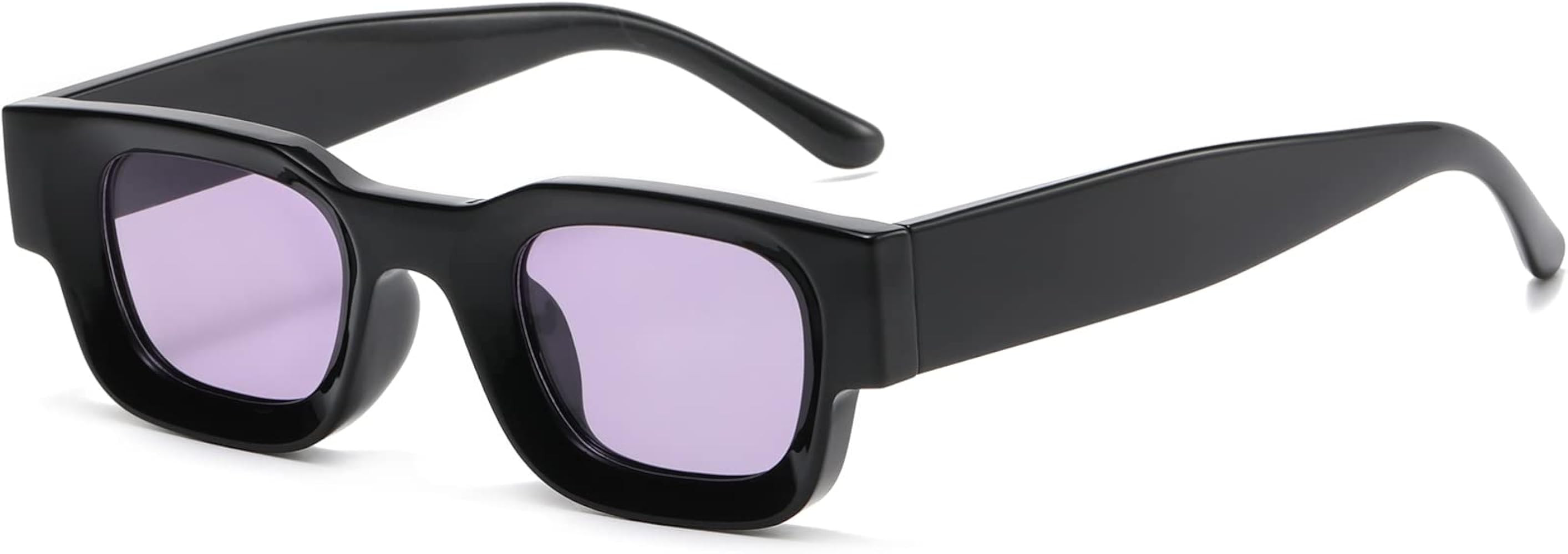 AIEYEZO Modern Thick Rectangle Sunglasses for Women Men Retro 90s Chunky Square Polarized Sunnies | Amazon (US)