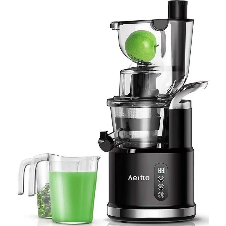 Juicer Machine, Aeitto Cold Press Juicer, with Big Wide 3.3-in Chute and 900-ml Cup, Slow Mastica... | Walmart (US)