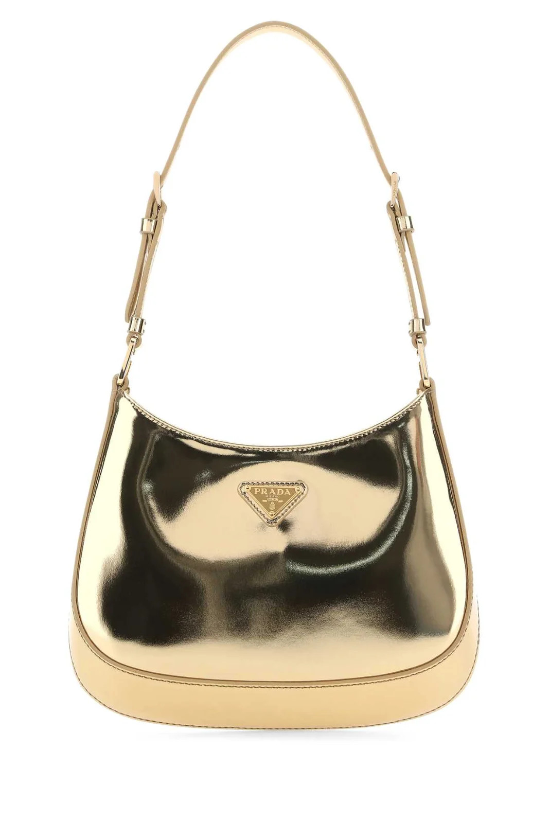 Prada Cleo Logo Plaque Shoulder Bag | Cettire Global
