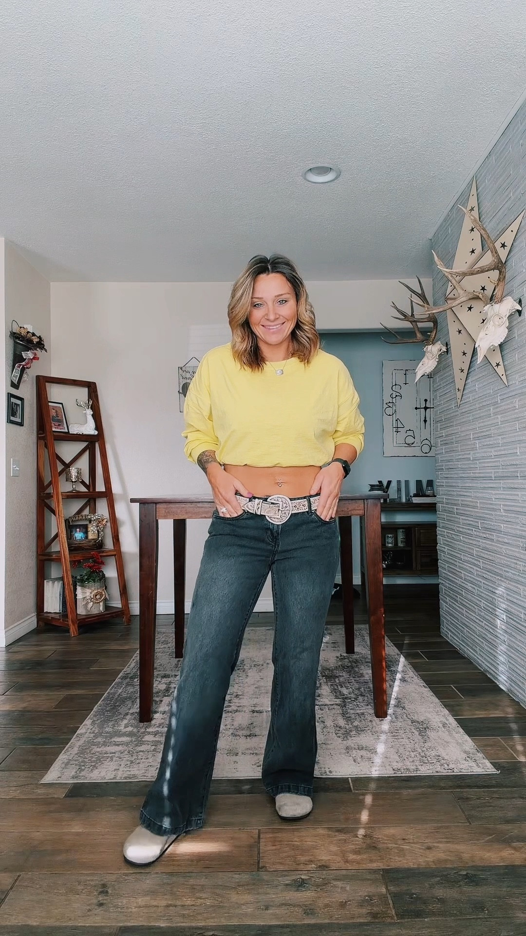 Low rise Pacsun bootcut jeans 🖤

#LTKootd