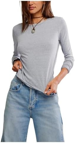 Free People Womens Nova Tee Long Sleeve | Amazon (US)