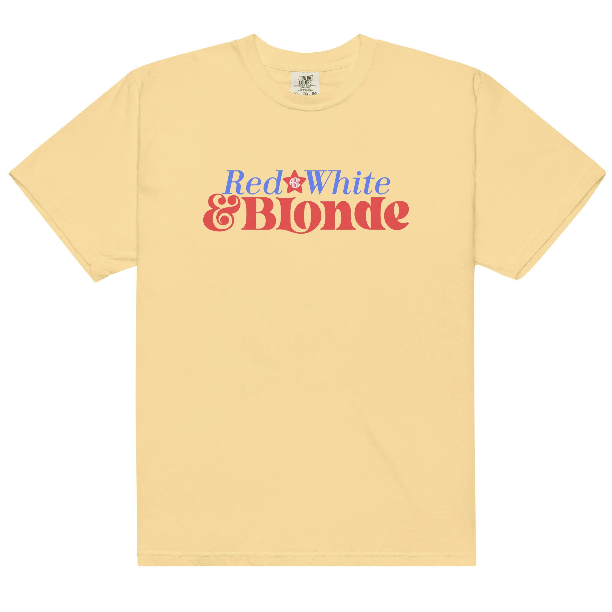 Monogrammed 'Red, White & Blonde' T-Shirt | United Monograms