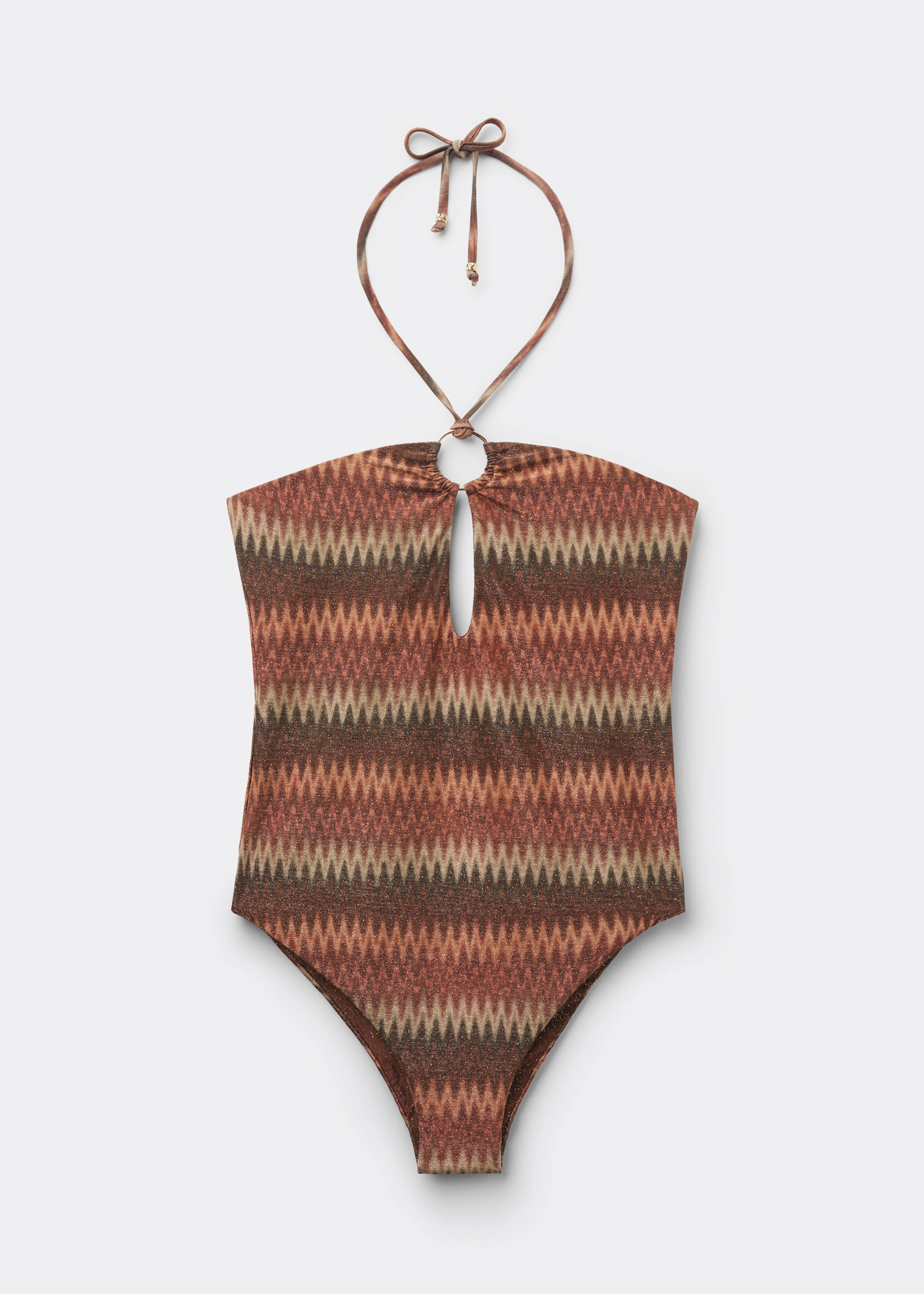 One Piece Swimsuit Golden Chevron | Calzedonia US
