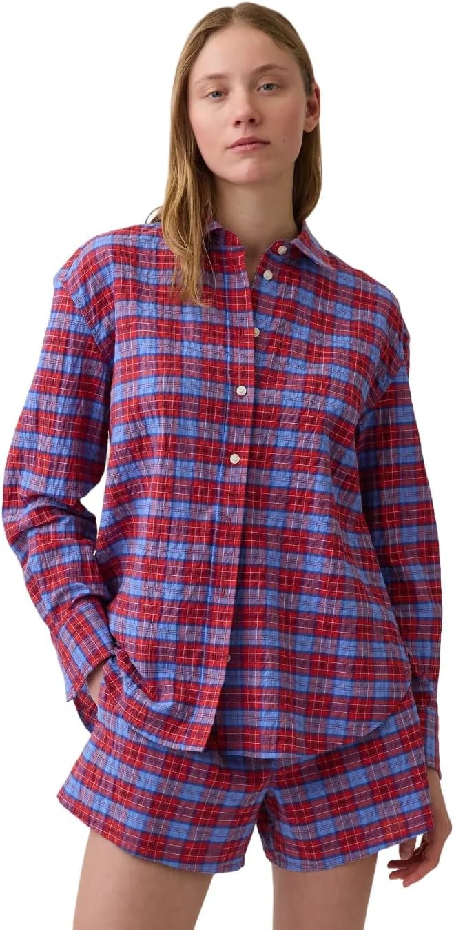 GAP Womens Woven Big Shirt | Amazon (US)