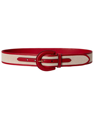 Canvas Crescent Buckle Belt | Macy's