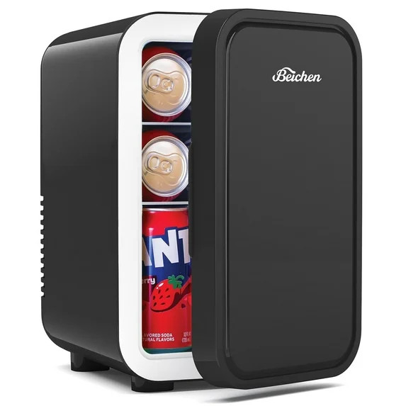 BEICHEN Mini Fridge, 6 Liter/8 Can Small Fridge, AC/DC Portable Skincare Fridge, Cooler and Warme... | Walmart (US)