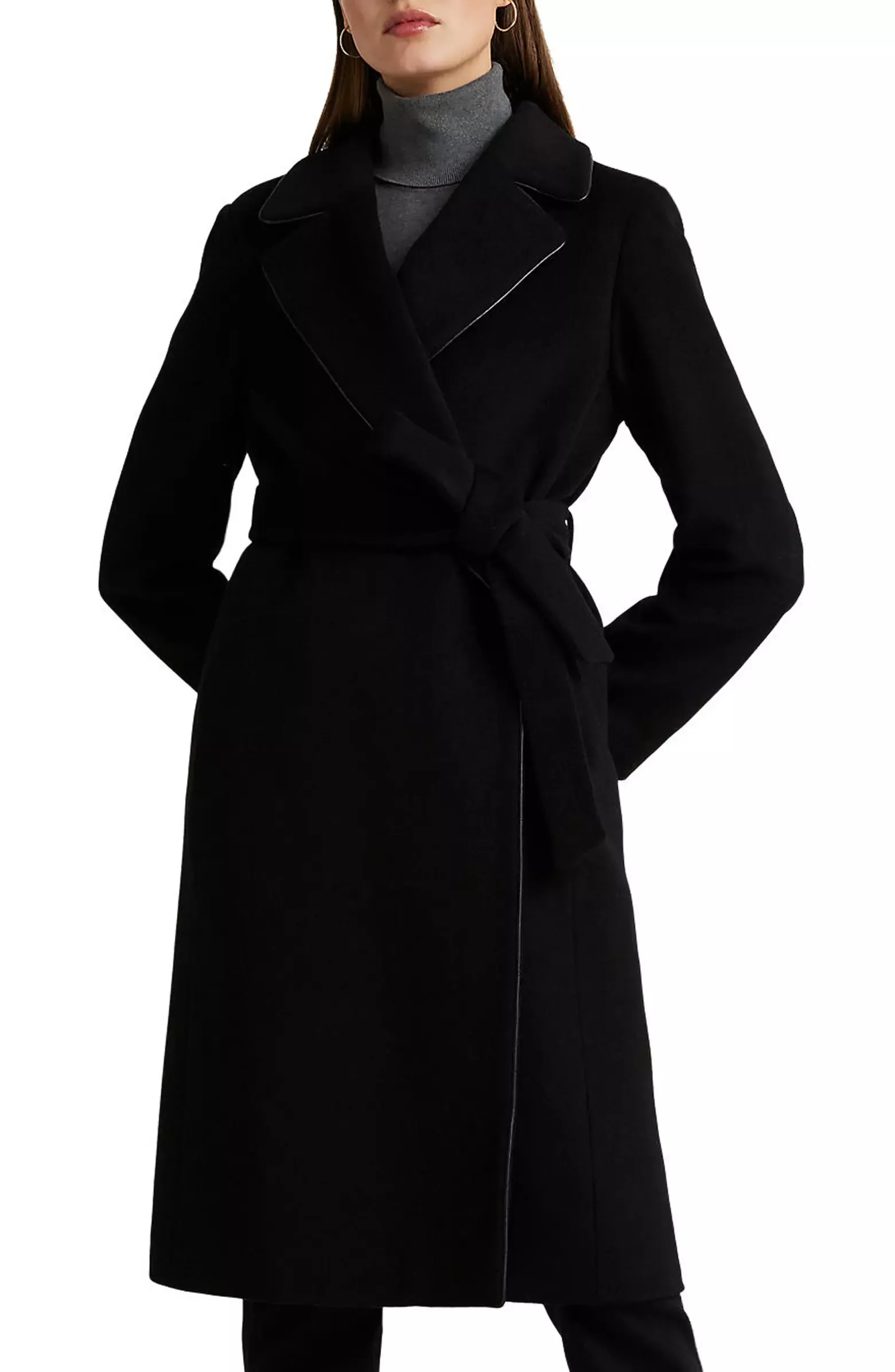 Belted Wool Blend Wrap Coat curated on LTK