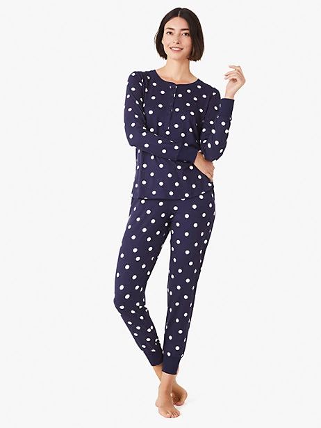 spade flower dots jogger pj set | Kate Spade (US)