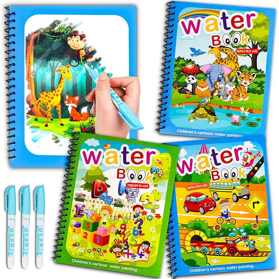 Water Coloring Books for Toddlers, Water Painting Book for Toddlers, Paint with Water Books, Wate... | Amazon (US)
