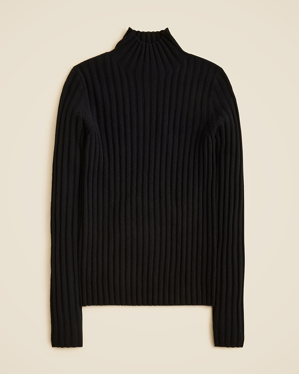 Wide-rib cashmere turtleneck sweater | J. Crew US