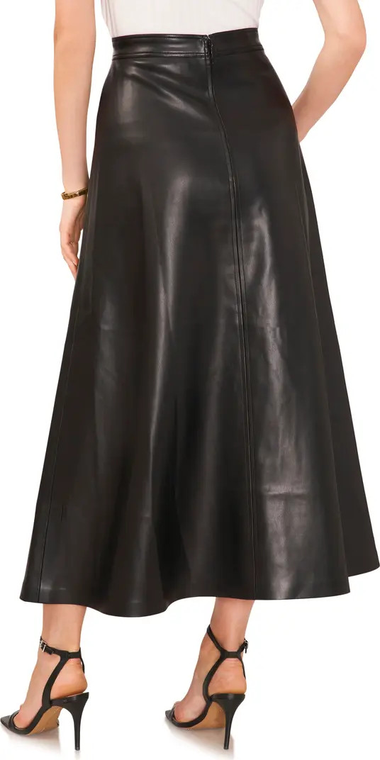 Faux Leather A-Line Skirt | Nordstrom