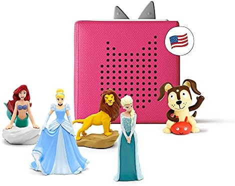 Toniebox Starter Set with Elsa, Ariel, Cinderella, Simba, and Playtime Puppy - Imagination Buildi... | Amazon (US)